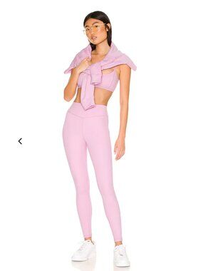 WeWoreWhat SET Lilac Cami Sports Bra Top Small Seamless Leggings Small Workout